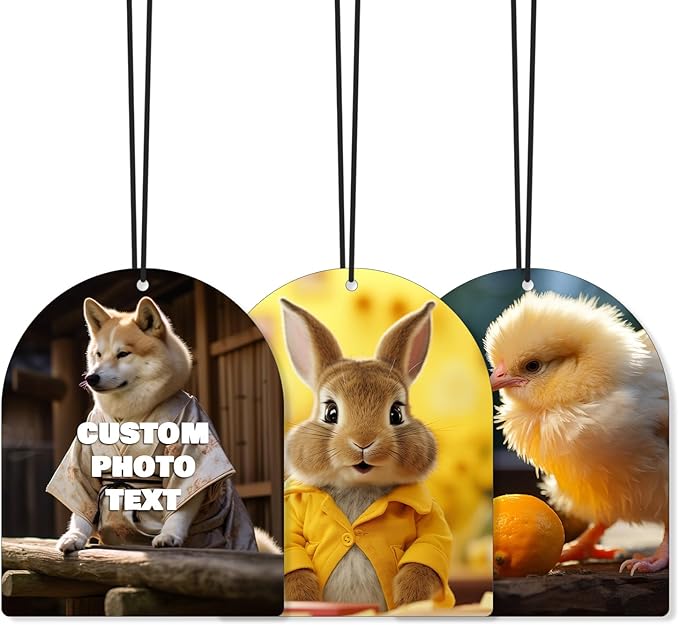 Customized Car Air Freshener Custom with Picture and Text Personalized Air Freshener for Car Valentine's Day Birthday Christmas Gift