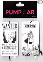 PumpCar 2 pieces Sanji double-sided hanging Japanese anime vanilla-scented One Piece car air freshener Cool anime hanging air fresheners for rearview mirror Car Interior Accessories Household Gifts