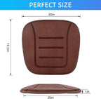 KAYI Car Seat Cushion, Memory Foam Car Seat Cushion, Anti Slip Rubber Bottom Car Seat Cushions for Driving, Suitable for Car and Office Chairs (2 Pack, Brown)