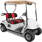 EZGO Golf Cart Front Seat Covers, Golf Cart Seat Cover Fit for EZGO TXT OEM Ordinary Seat Cushion, Washable Breathable Air Polyester Mesh Cloth, Cool in Summer and Warm in Winter