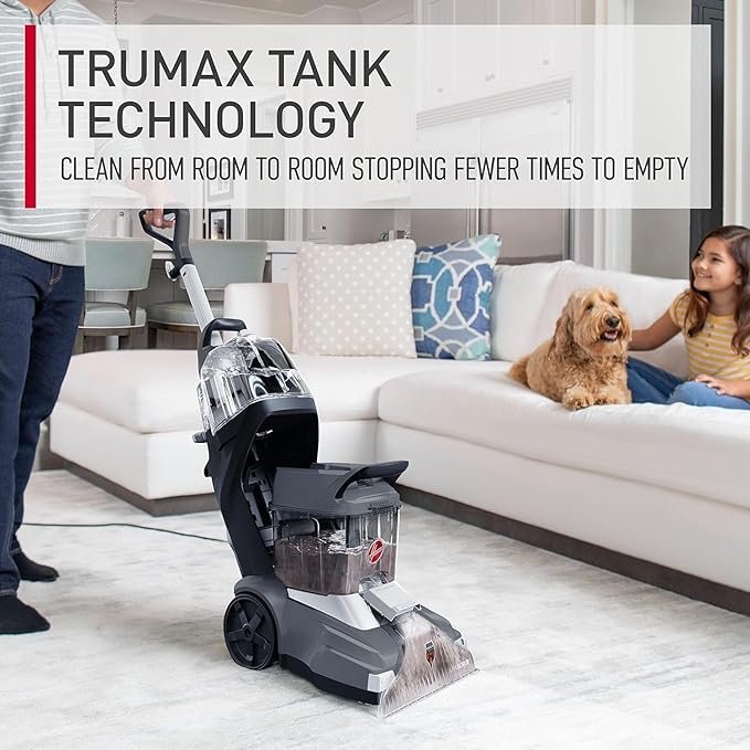 Hoover PowerScrub XL Pet Carpet Cleaner Machine, for Carpet and Upholstery, Deep Cleaning Carpet Shampooer, FH68050 + 116 oz Oxy Deep Cleaning Carpet Cleaner Solution, AH31936