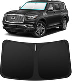 INSAUTO Custom Fit Windshield Sun Shade Accessories for Infiniti QX80 2014-2024, Foldable Front Window Sunshade, UV & Heat Reflector, Keeps Interior Cool, Includes Storage Bag