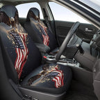 5 Pcs Premium Eagle Car Seat Cover, Breathable & Washable Car Seat Covers Full Sets, Fashionable Printed Seat Covers for Cars Interior, Universal Fit for Most Cars, Sedan, Truck, SUV