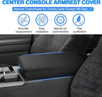 Autorder Center Console Cover for 2024-2025 2026 Toyota Land Cruiser LC250 Accessories Armrest Cover Anti-Scratch Middle Console Pad Leather Armrest Protector