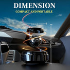 Chrome Solar Air Freshener for Car Stocking Stuffers Rotatable Air Purifier Aromatherapy Diffuser Long Time Home Interior Fragrance Stocking Stuffers Car Decoration Perfume Included