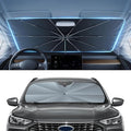 Autorder Windshield Sun Shade Umbrella for 2015-2025 Ford Edge Accessories,Upgraded Ice Crystal Material,Easy Setup Umbrella Sunshade for Car Windshield,100% Sun Blocking