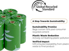 Best Pet Supplies Poop Bags for Dogs, 50% Post-Consumer Recycled Content dog waste bags on rolls, fits all poop bag holders for leashes - 150 Count, Green, Lavender Scented
