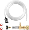 JOEJET Downstream Injector for Pressure Washer, Fixed Chemical Injector Kit with 3/8 Inch Quick Connect, 10 Ft Siphon Hose, 2-3 GPM