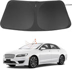 Windshield Sun Shade Custom Fit for 2013-2020 Lincoln MKZ Accessories Foldable Sunshade Sun Blocker Protect Car from Sun Rays & Heat Damage Keep Car Cooler