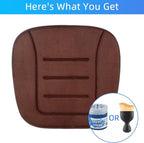 KAYI Car Seat Cushion, Memory Foam Car Seat Cushion, Anti Slip Rubber Bottom Car Seat Cushions for Driving, Suitable for Car and Office Chairs (Brown)