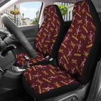 GENANY Pirate Captain Whisky Car Seat Covers Set of 2, Breathable Front Seat Covers for Truck Sedan SUV, Pirate Car Accessories, Wine Themed Gift for Women Men