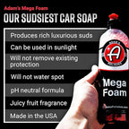 Adam’s Mega Foam (5 Gallon) - Detailing pH Neutral Car Soap For Car Washing, Concentated For Use In Car Wash Bucket, Foam Cannon & Foam Gun, Won't Strip Car Wax, Sealant or Ceramic Coating