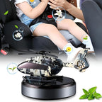 Car Air Freshener | Solar Powered Helicopter Scents Diffuser | Fashion Automotive Interior Decoration Accessories Purifiers for Car and Home Aromatherapy Dashboard (green)