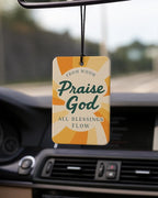 Retro Christian Car Air Freshener 4 Pcs Coconut Scented, Religious Faith Car Accessories Mirror Decor for Women, Strawberry Bible Verse Hanging Air Freshener for Cars Closet Drawer Books