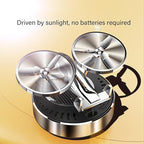 Car Air Freshener | Solar Powered Helicopter Scents Diffuser | Fashion Automotive Interior Decoration Accessories Purifiers for Car and Home Aromatherapy Dashboard (Dark)