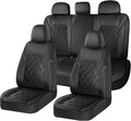 Coverado Car Seat Covers, Seat Covers Full Set, 5 Seats Automotive Seat Cover, Mesh Breathable Seat Protectors, Universal Fit for Most Cars