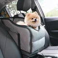 Dog Car Seat for Small Dogs, Portable Center Console Dog Car Seat, Pet Travel Backpack with Safe Protection Hooks and Double Fixation Seat Belts, Suitable for Small Dogs & Cat Under 12 lbs