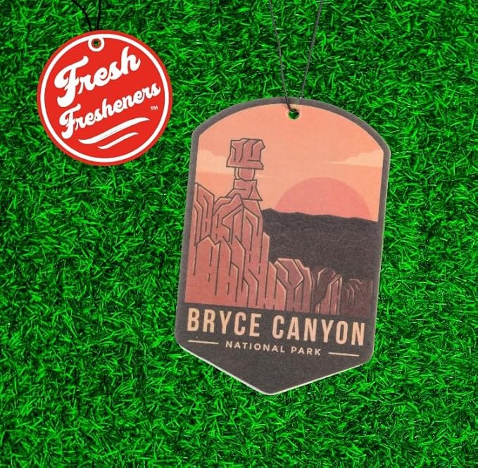 Outdoor Adventure Car Air Freshener 3 Pack Scented With Premium Oils By Fresh Fresheners (Bryce Canyon National Park)