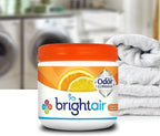 Bright Air Solid Air Freshener and Odor Eliminator, Mandarin Orange and Fresh Lemon Scent, 14 Ounces, 2 Pack