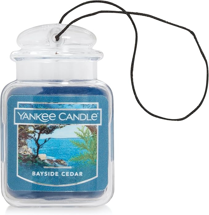 Yankee Candle Car Jar Ultimate, Bayside Cedar, 0.96 OZ (Pack of 6)