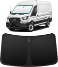 INSAUTO Custom Fit Windshield Sun Shade Accessories for Ford Transit 2015-2026, Foldable Front Window Sunshade, UV & Heat Reflector, Keeps Interior Cool, Includes Storage Bag