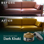 Clyde's™ Recoloring Balm | Non-Toxic Material Dye & Restorer for Furniture, Car Seats, & More | 23 Colors (Dark Khaki, 100ML)