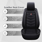Car Seat Covers 7 Seats for Ford Explorer 2000-2025, Waterproof Durable Compatible Airbag, Premium Leather Seat Protector(7 Seats Standard,Black)