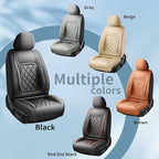 Fit HRV Car Seat Covers Compatible with Honda HRV 2016-2025 2026, Premium Leather Breathable, Wear Resistant, Airbag Compatible, All-Weather Protection & Full Coverage, 2 Front Seat Gray