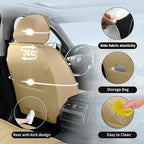 Fit HRV Car Seat Covers Compatible with Honda HRV 2016-2025 2026, Premium Leather Breathable, Wear Resistant, Airbag Compatible, All-Weather Protection & Full Coverage, Full Set Beige&Black