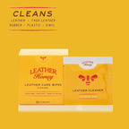 Leather Honey Conditioner Wipes with Cleaner Wipes