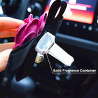 2 Pcs Camellia Air Vent Clips, Cute Flower Car Air Freshener Clip, Glam SUV Outlet Decorations, Leather Rose Vent Diffuser, Charm Car Inter Decor Accessories for Women Girls