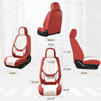 Coverado Seat Covers, Car Seat Covers Front Seats, Car Seat Cover, Car Seat Protector Waterproof, Car Seat Cushion Nappa Leather, Seat Covers Carseat Cover Universal Fit for Most Cars