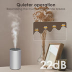 Waterless Essential Oil Diffuser, 7 Colors LED Light, Battery Powered Mini Scent Air Machine, Aromatherapy Mist Diffuser for Home Room Car Office (Silver)