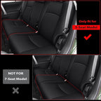 AOMSAZTO Custom Fit Seat Covers for Toyota 4Runner 2011-2024 Full Set Car Seats Cover for 4Runner Accessories Black(5 Seats Model Only)