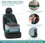 A 4 Pet Dog Car Seats for Small Dogs Under 25lbs – Safety Travel Booster Seat with Patent Buckles, Adjustable Leash – Reduces Anxiety & Road Trips – Frame Support for Cars, SUV, Pickup