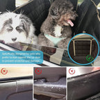 Lassie Dog Car Hammock for 2018-2026 Tesla Model 3 Back Seat Pet Cover for Dogs with 4 Headrests and 2 Seat Belts, 100% Waterproof Backseat Hammock Pet Seat Protector for Tesla Model 3