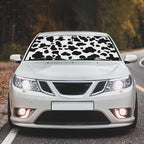 Socira Cow Print Windshield Sun Shade Umbrella Foldable Cow Sunshade for Front Window Auto Windshield Sunshade Covers Car Accessories Protect from Sun Rays Heat 57'' X 30''