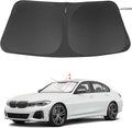 Windshield Sun Shade Custom Fit for 2019-2024 2025 2026 BMW 3 Series Accessories Foldable Sunshade Sun Blocker Protect Car from Sun Rays & Heat Damage Keep Car Cooler
