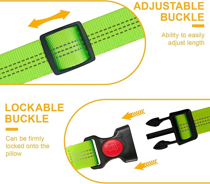 2-Pack Dog Car Seat Belt, 3-in-1 Headrest-Mounted Dog Seatbelt for Car, Adjustable Nylon Pet Safety Leash with Elastic Buffer & Reflective Stitching, Durable Car Harness for Dogs Fits Most Vehicles