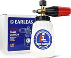 Foam Cannon for Pressure Washer, 1 Liter Bottle, 1/4 Inch Quick Connector, Professional Snow Foam Lance for Car, Glass, Wall, and Exterior Surface Cleaning