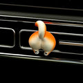 Funny Fox Car Air Vent Decoration and Clip with Air Freshener Natural Scent Tablet and Refill, Car Aromatherapy Accessories and Interior Decoration