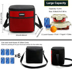 6 Can/5L Lunch Bag for Women Men Portable Lunch Box Small Cooler Bag Soft Collapsible Reusable Insulated Lunch Tote for Everyday Work Travel (Green)