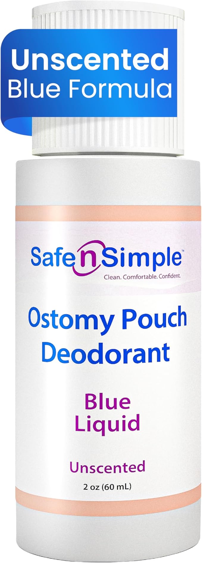 Safe n' Simple Ostomy Pouch Deodorant - Safe Deodorant - Colostomy Bag Odor Eliminator - Colostomy Deodorizer Supplies - 2 Fluid Ounce Drops