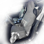 600g Ultra-Thick Waterproof Car Seat Cover Towel - Premium Heavy-Duty Terry Cloth Seat Protector for Gym, Beach, Athletes - Universal Fit, Sweat-Proof & Washable, Non-Slip Gray 1pc