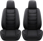 Full Coverage Faux Leather Car Seat Covers Full Set,Automotive Seat Covers for Cars,SUVs Pick-up Truck, Car Seat Cushion, Black Seat Covers,Front Seat Cover,Car Seat Protector