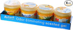 Refresh Scented Gel Can's 4.5 oz Car, Home & Office Air Freshener, Pina Colada (Pack of 4)