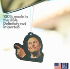 Pro Elon Bumper Sticker with Elon Musk Doge Air Freshener – Funny Tech Car Decal Bumper Sticker for Tesla – Weatherproof Vinyl – Gift for Entrepreneurs & Meme Lovers