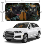 Cat Car Windshield Sun Shade Foldable Sunshade Front Window Cover Sun Visor Protector Accessories (59x27.5 inches)