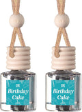 CANDECraftCo Car Air Hanging Fragrance Oil, Car Auto Freshener for Essential Oils, Scents Fragrance Aromatherapy Automobile Diffuser, Long Lasting (Birthday Cake)