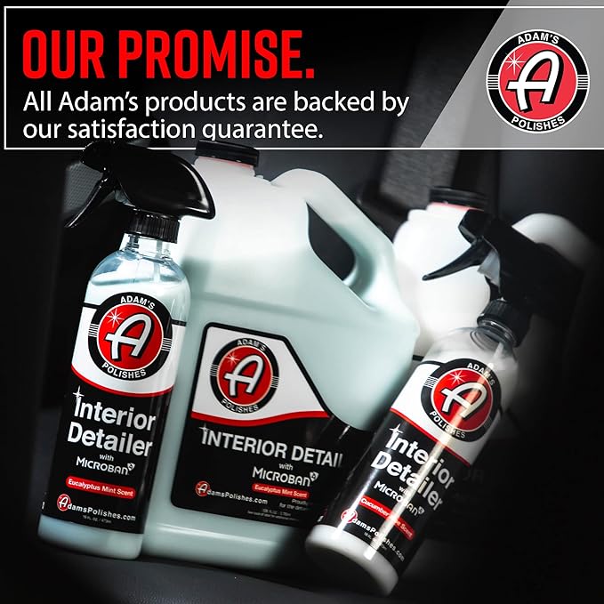 Adam's Polishes Interior Detailer 16 fl. oz (Cedarwood) - Total Car Interior Cleaner, Protectant & Dressing | All Purpose Cleaner & Leather Conditioner | Vinyl, Dashboard, Screen, Seat Cleaner & More